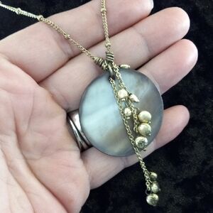 Lia Sophia Gold and Silver Pendant Necklace
